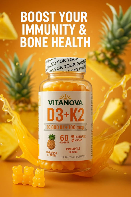 5 Benefits of Vitamin D3+K2 for Bone Health