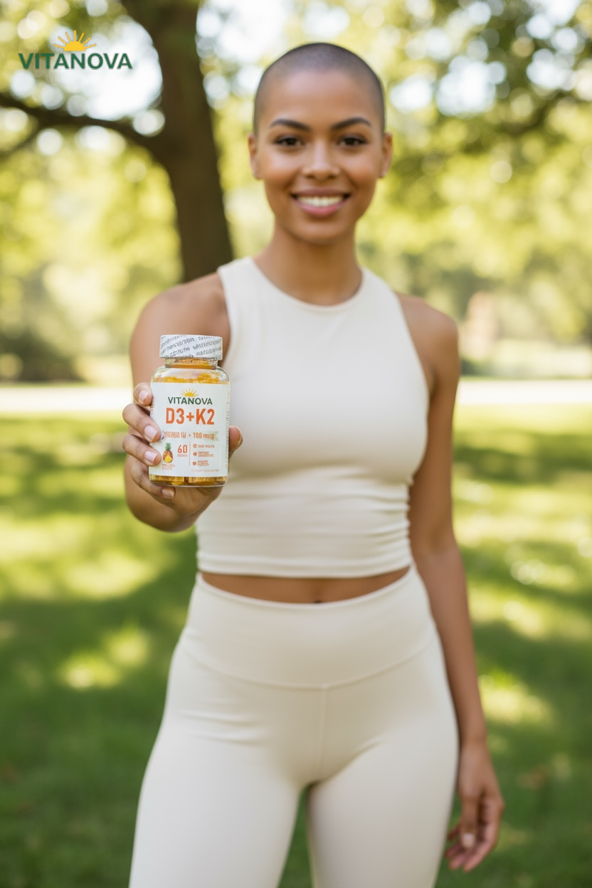 VitaNova D3+K2 Gummies – 10,000 IU Vitamin D3 + 100 mcg K2